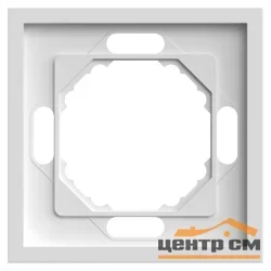 Рамка одноместная, STEKKER Эмили, белый фарфор, soft touch (PFR00-5001-01)