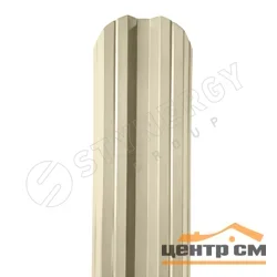 Штакетник металлический STYNERGY М-образный фигурный 0.45 мм, PE RAL 1015 (светлая слоновая кость), ширина 108мм, длина 1.5 м.п.