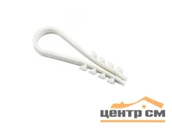 Дюбель-хомут для круглого кабеля 5-10 белый нейлон (уп 100шт) BUILDER