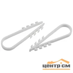 Дюбель-хомут ЭРА NO-224-557 для круглого кабеля 11-18 мм белый 10шт