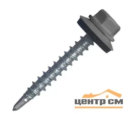 Саморез кровельный 5,5x19 сверло №3 (мокрый асфальт) RAL 7024 (уп 250шт) Bh