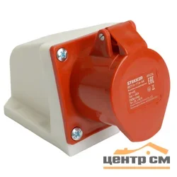 Розетка стационарная ST-114 16А 380В 3P+PE IP44, RST16-114-44 STEKKER