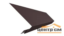 Планка околооконная широкая ELLKA 230мм L=3м коричневый