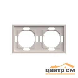 Рамка двухместная Эмили STEKKER PFR00-5002-08, кашемир, soft touch