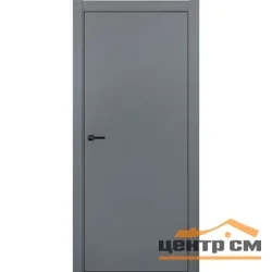 Дверь ДВЕРИ РЕГИОНОВ СИЛК глухая графит (аналог RAL 7012), 80 ПЭТ (кромка ABS черная)