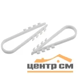 Дюбель-хомут ЭРА NO-224-556 для круглого кабеля 5-10 мм белый 10шт