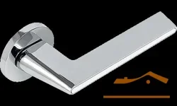 Ручка дверная ADDEN BAU RIVER S-486 CHROME / WHITE хром