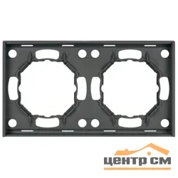 Рамка двухместная ЭРА Arktik графит арт.16-5002-06